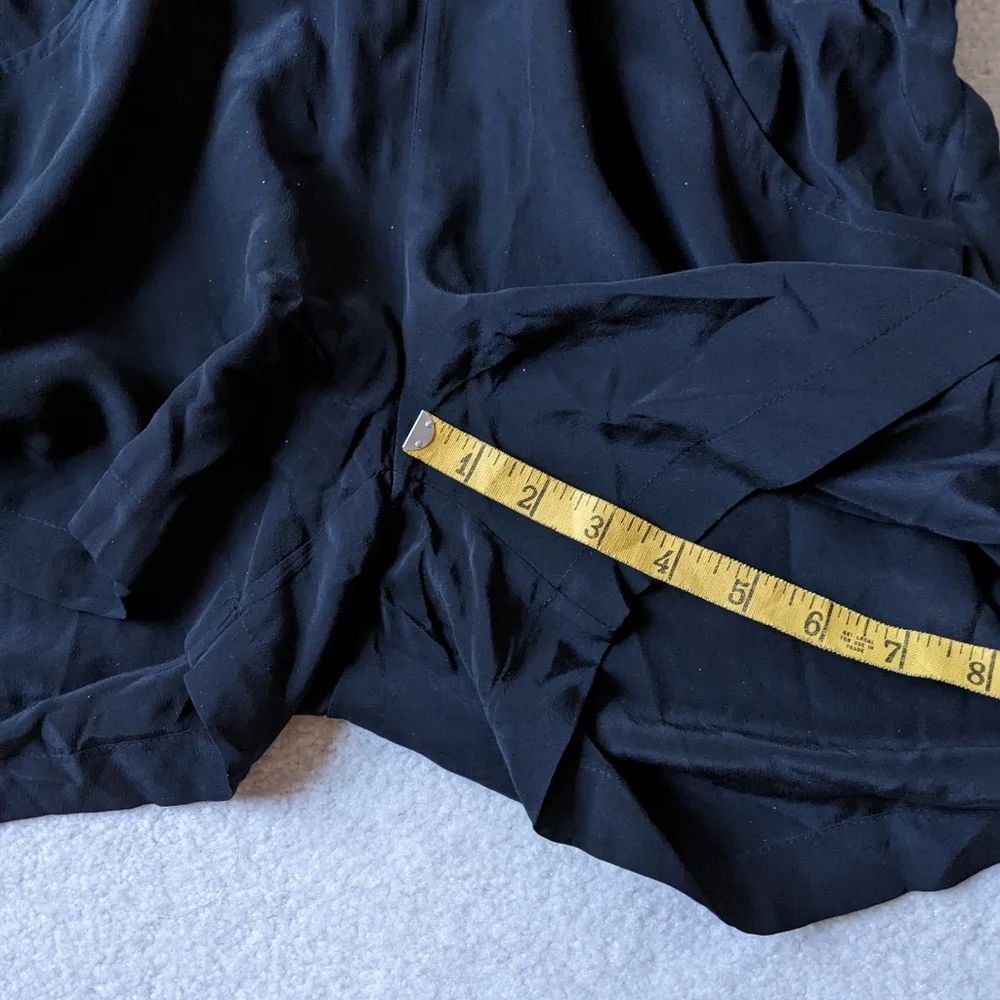 A/X Armani Exchange black silk v neck romper NWT size 8 - Picture 4 of 5